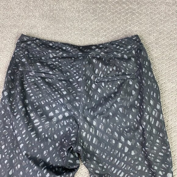 Lululemon Jet Crop (Slim) Trousers Pants Women's 4 Lace Play Dark Slate Black - Picture 4 of 12